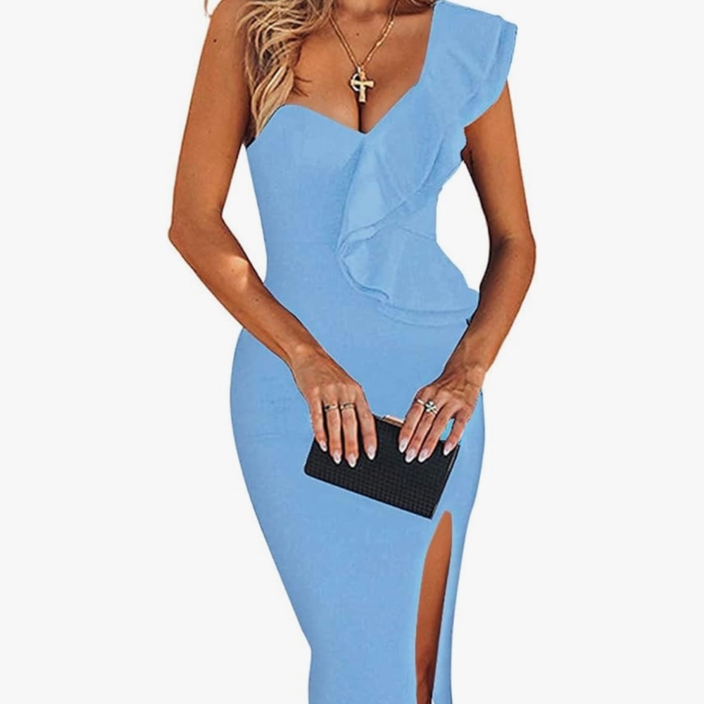 Baby Blue Bandage Dress